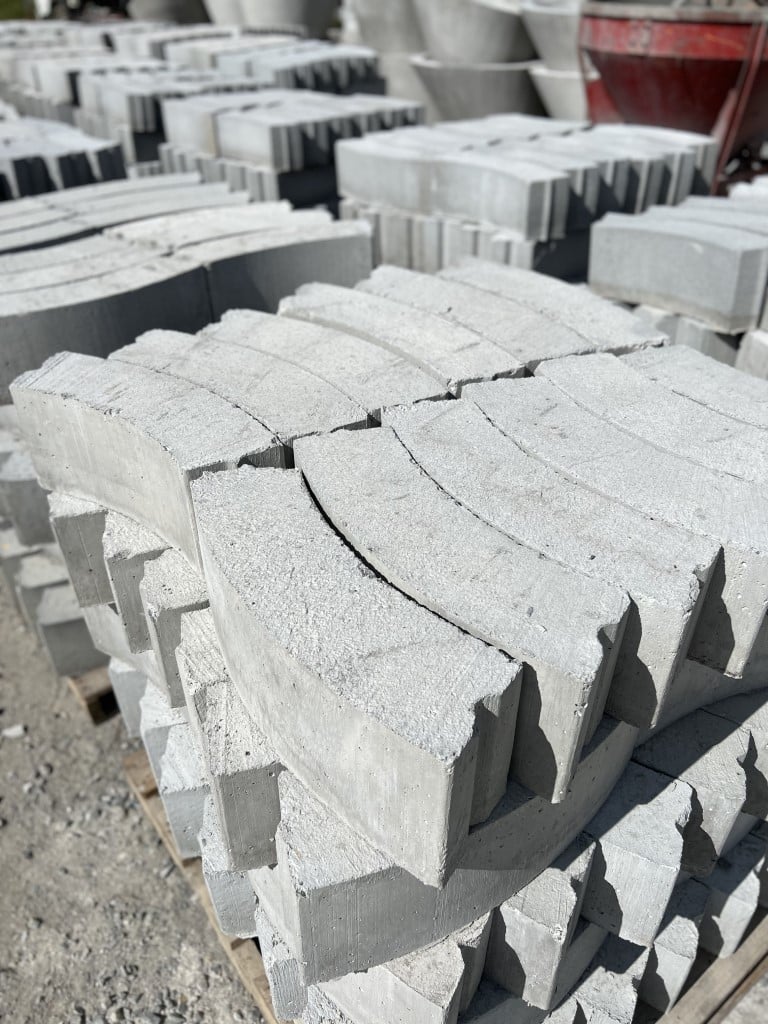 Bloques circulares de concreto prefabricado en Panamá