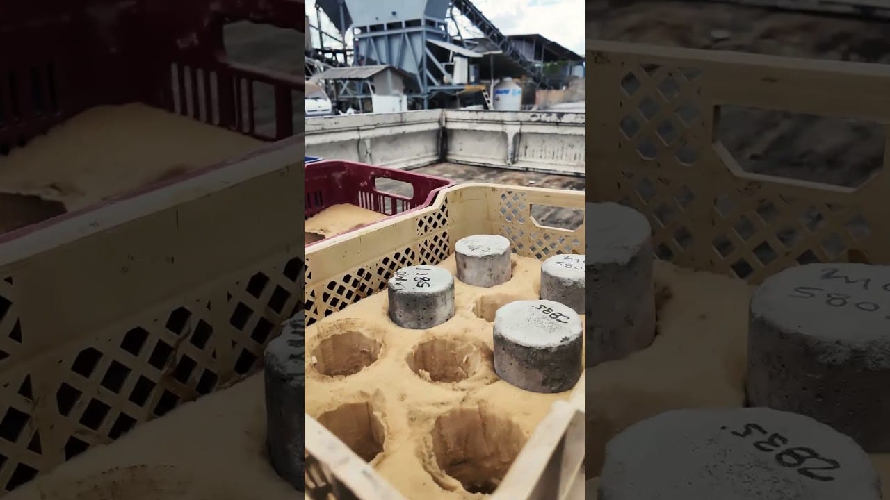 Control de calidad del concreto: toma de muestras y rotura de cilindros